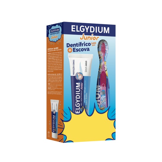 Elgydium Junior Kit Pasta Dentes Bubble + Escova Dentes