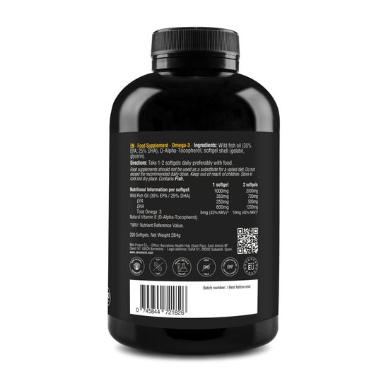 Zenement Omega 3 1000mg Aceite Pescado Salvaje 200 Perlas