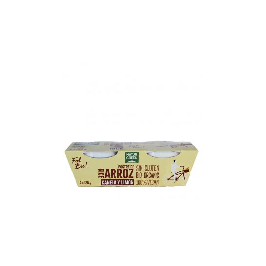 Naturgreen Postre Ecológico de Arroz Con Canela y Limón (2x125 g)
