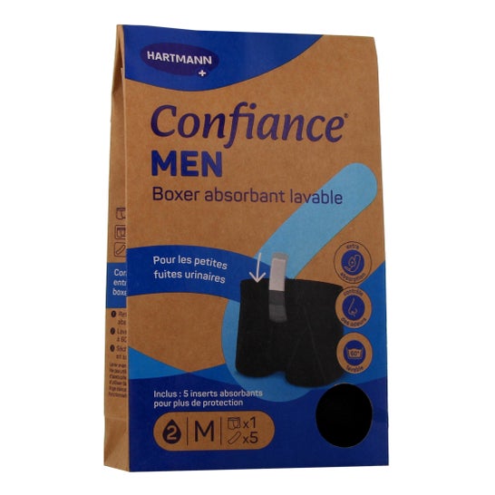 Confiance Men Washable Absorbent Boxer Size M 1 pc