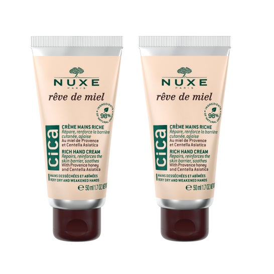 Nuxe Rêve de Miel CICA Crema de Manos Rica 2x50ml