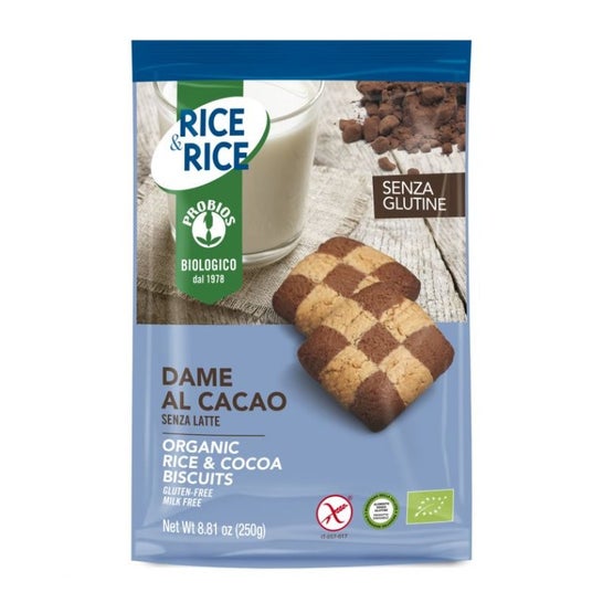 Probios Rice & Rice Organic Rice & Cocoa Biscuits Bio 250g