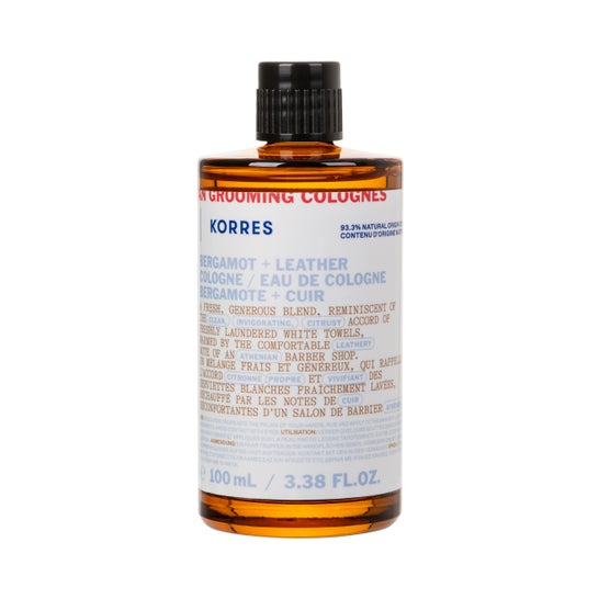 Korres Athenian Grooming Bergamot & Leather Eau de Cologne 100ml
