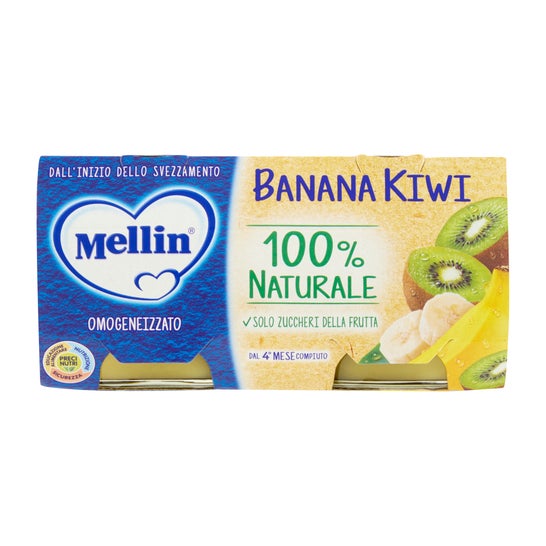 Mellin Pack Omogeneizzato Banana et Kiwi 3x100g