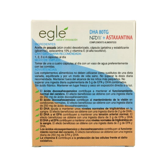 Eglé Npd1 Dha 80 Tg Astaxantina 30 Perlas