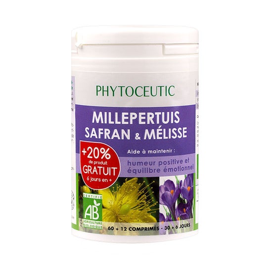 Phytoceutic Bio Millepertuis Safran 60 comprims
