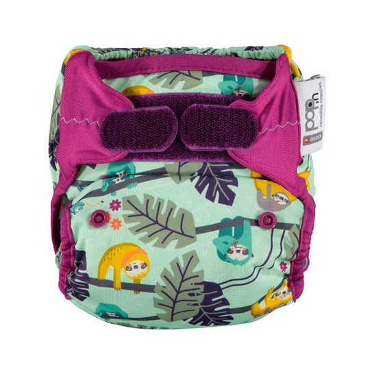 Close Pop-in Bambu Sloth Velcro Pañal Reutilizable 1ud