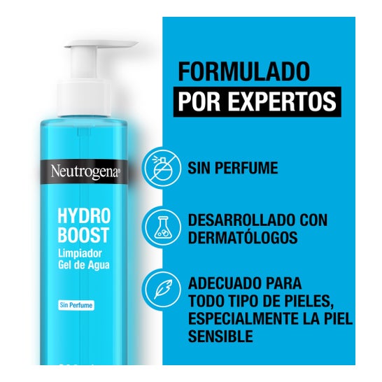 Neutrogena Hydro Boost Limpeza Facial Gel Água Sem Perfume 200ml