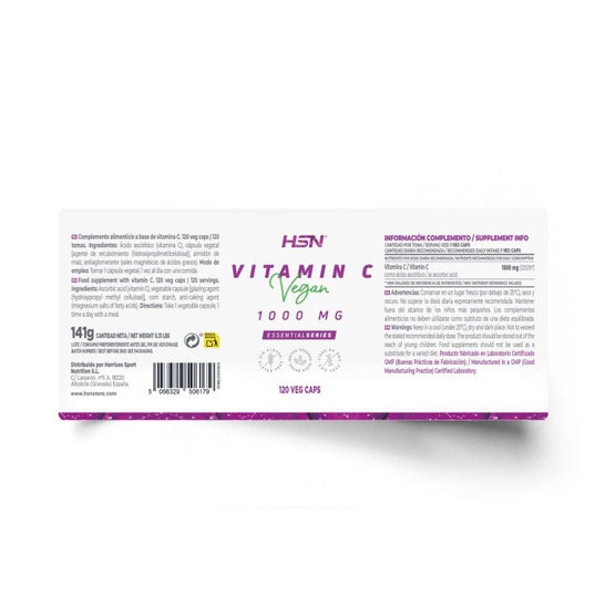 HSN Vitamina C 1000 mg 120 vcaps