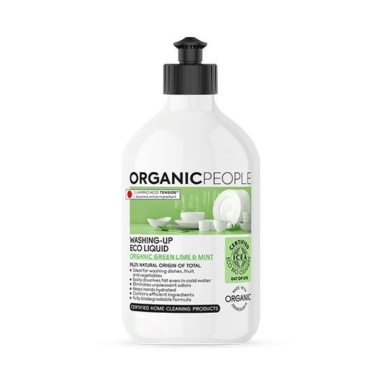 Organic People Økologisk opvaskemiddel Mint Lime 500ml