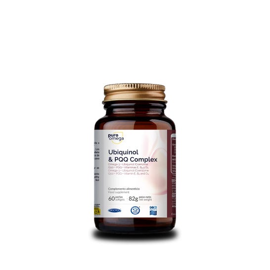 Puro Omega Ubiquinol & PQQ Complex 60 perlas