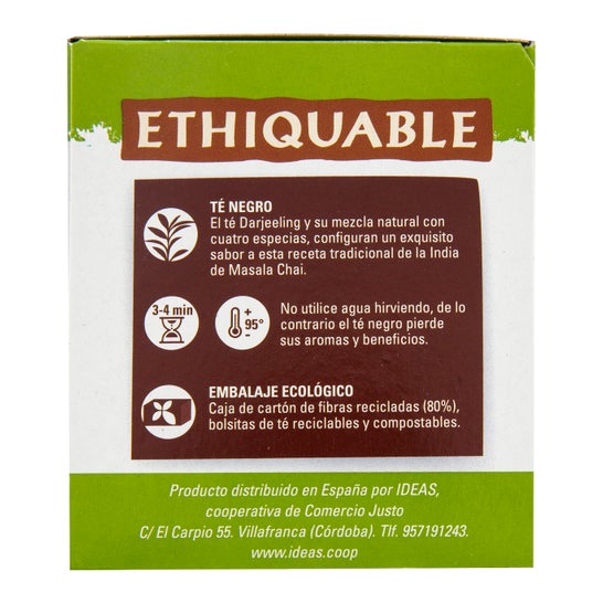 Ethiquable Té Tchai con Especias Eco 20 uds