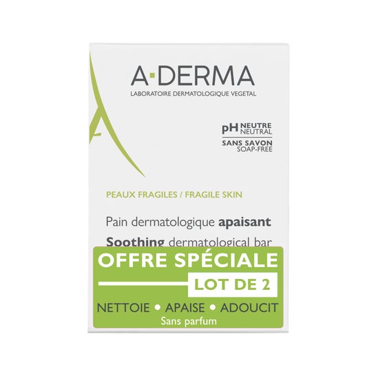 A-Derma Pan Dermatológico Calmante 2x100 g