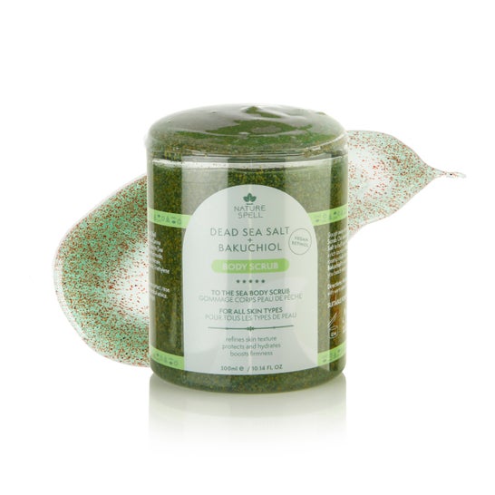 Nature Spell Exfoliante Corporal Bakuchiol Sal del Mar Muerto y Té Ver 300ml
