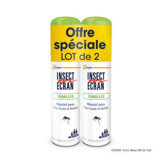 Insect Écran Anti-Moustiques Spray Famille 2x100 ml