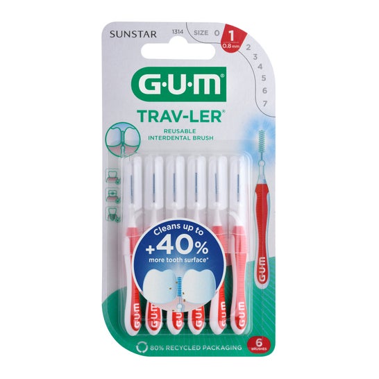 GUM® Interdentalbürste 1314 trip 08mm 6Stk