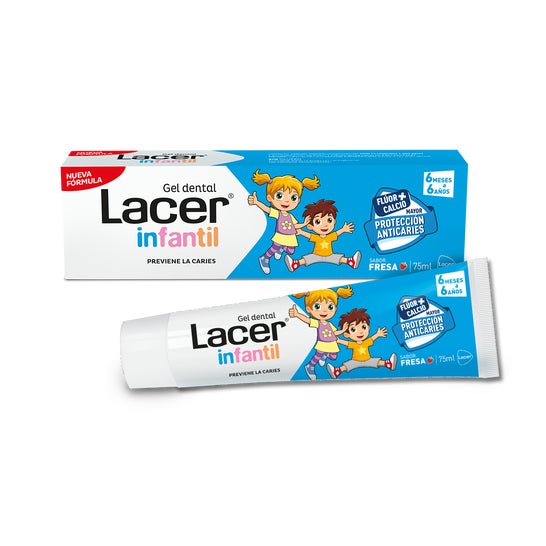 Gel alla fragola per bambini Lacer's Dental 75ml