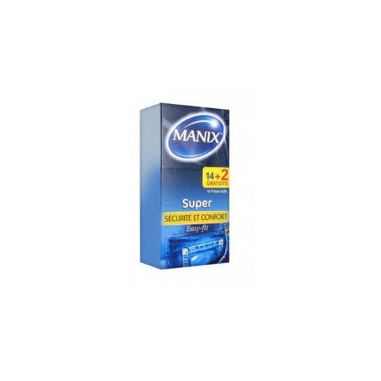 Manix Super Scurit et Confort Easyfit 16 prservatifs
