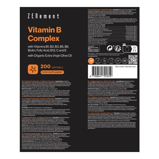 Zenement Complejo Vitamina B 200 Perlas