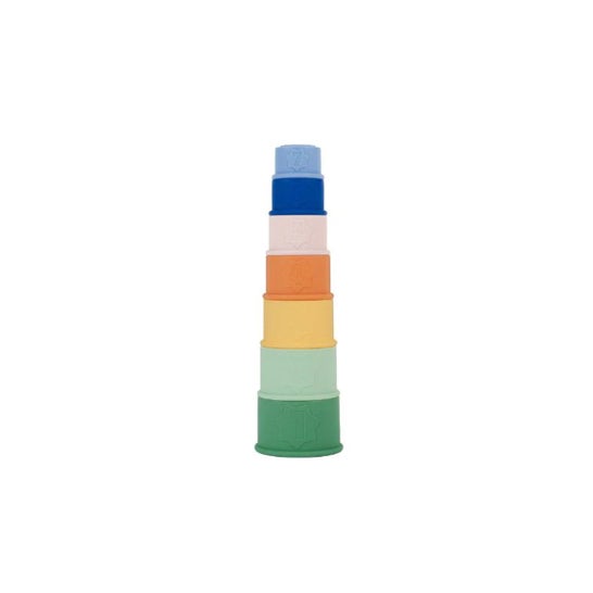 Badabulle Set Juguetes Apilables Silicona 7uds