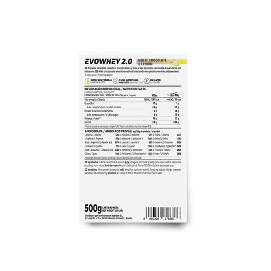 HSN Evowhey Protein Chocolate Blanco y Limón 500 g
