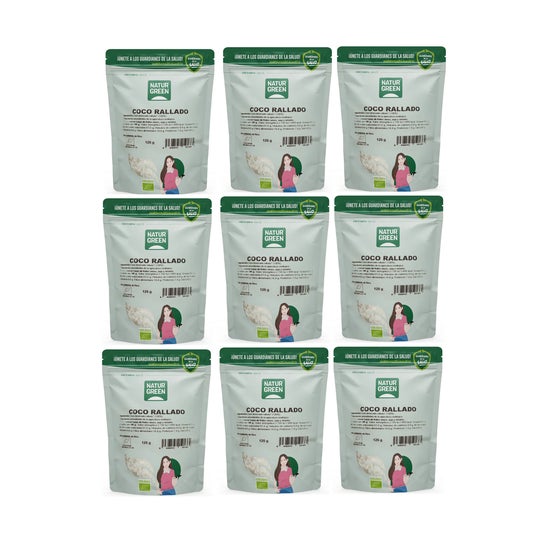 NaturGreen Pack Coco Eco Rallado 9x125g