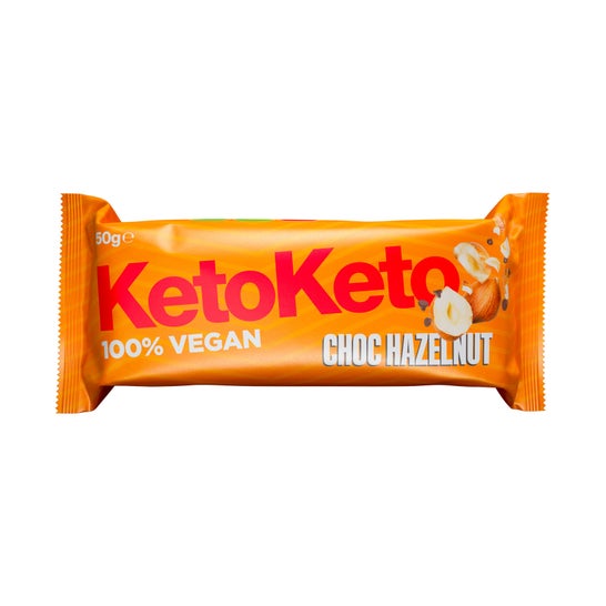 Keto Keto Barrita vegana de cacao y avellanas 50g