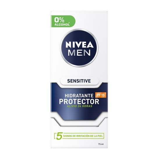 Nivea Men Sensitive Protector Hidratante 0% Alcohol Spf15 75ml