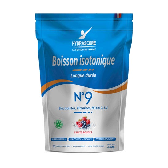 Hydrascore N°9 Frutos Rojos Bebida Energética Bcaa 1.200g