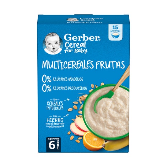 Gerber Multicereales 0% 0% Frutas 270 g