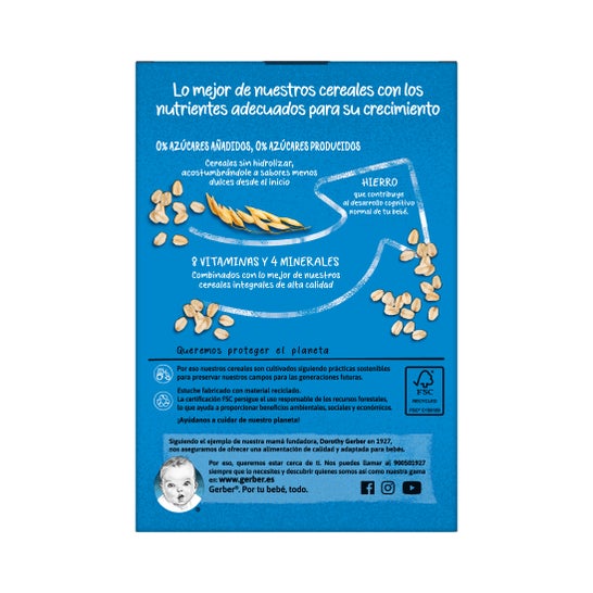 Gerber Multicereales 0% 0% Frutas 270 g