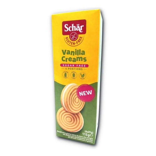 Schar Sugar Free Vanilla Cream 115g