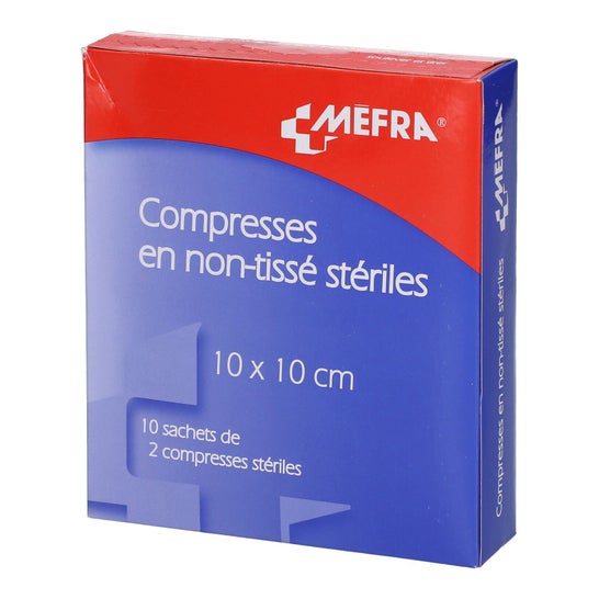 Mefra Compresse Sterili In Tessuto Non Tessuto 10x10cm 2x10 Bustine