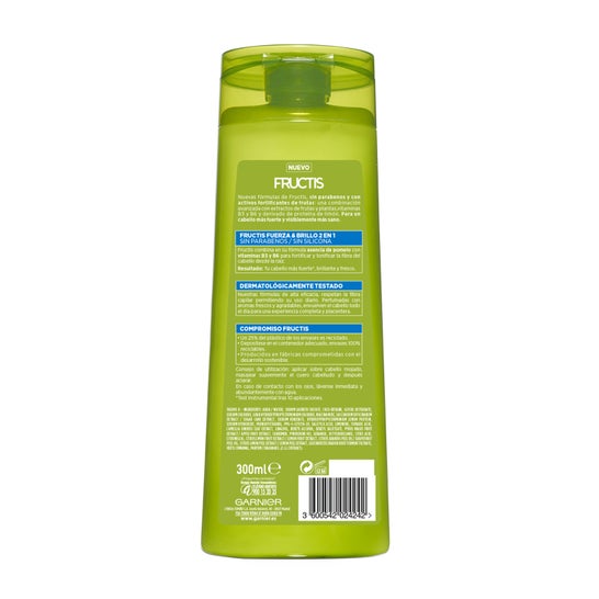 Garnier Fructis Fuerza Brillo Champú 300 ml