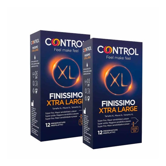 Control Finissimo Xl Preservativos 12 + 12 U Pack Ahorro