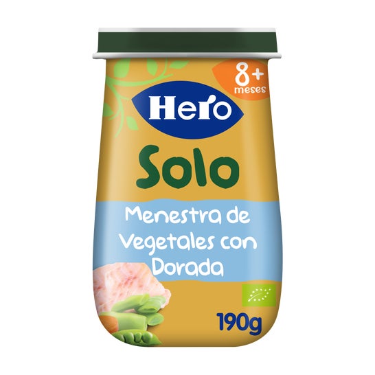 Hero Solo Baby Menestra De Verduras Con Dorada 190g Hero Pedialac,