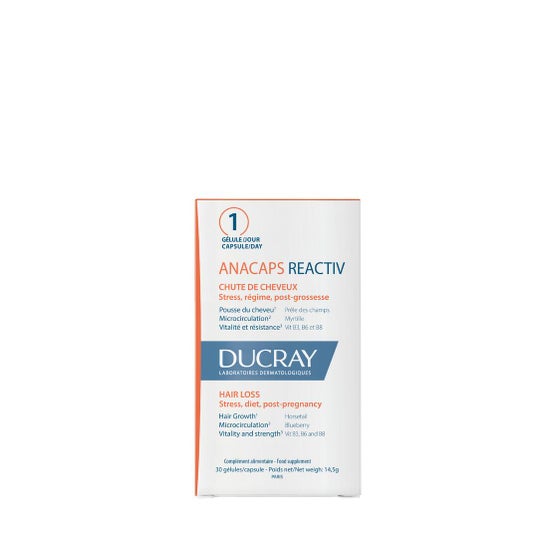 Ducray Anacaps Reactiv Caída del Cabello 30caps