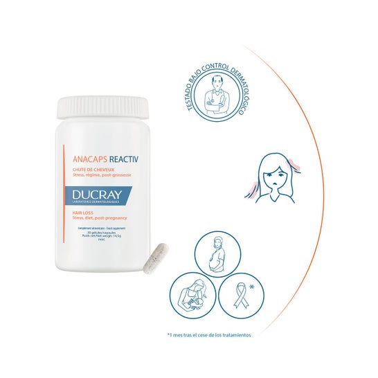 Ducray Anacaps Reactiv Caída del Cabello 30caps