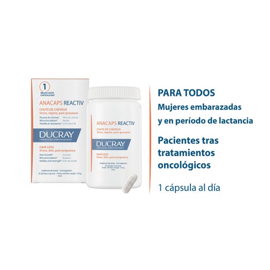 Ducray Anacaps Reactiv Caída del Cabello 30caps