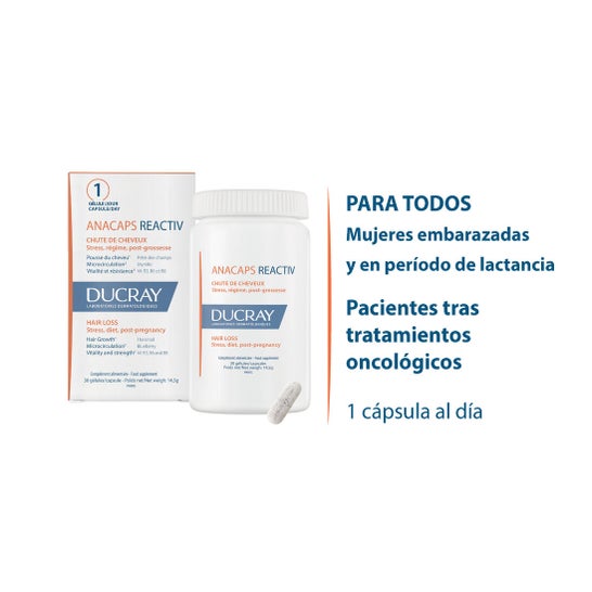 Ducray Anacaps Reactiv Caída del Cabello 30caps