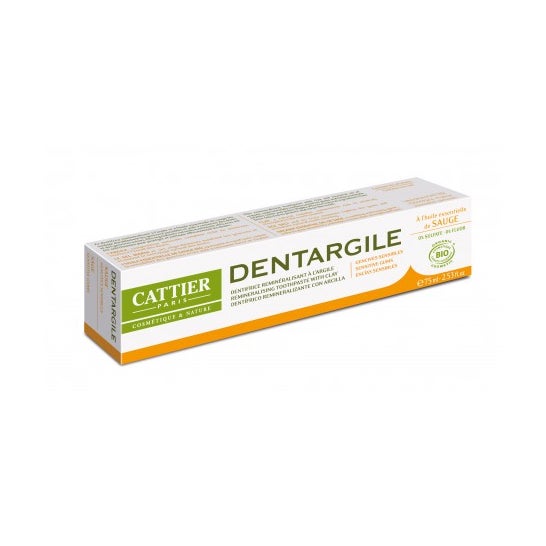 Cattier dentargile dentifricio dentifricio sensibile gengive salvia tubo 100 g