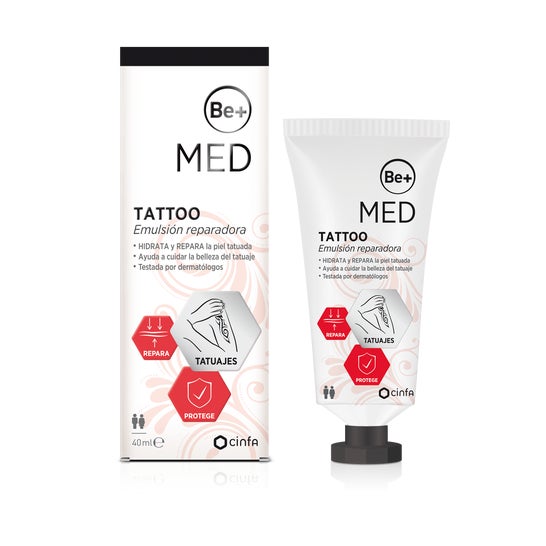 Be+ Med Tattoo Emulsión Reparadora 40 ml