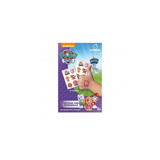 Davipharma Caja Tattoos Citronella Paw Patrol Rosa