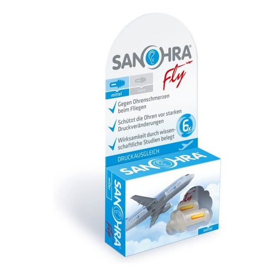 Sanohra Fly Bio Tapones Tapones Para Vuelos 2uds