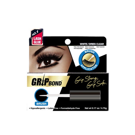 Ebin New York Grip Bond Eyelash Adhesive White Brush 4.75g