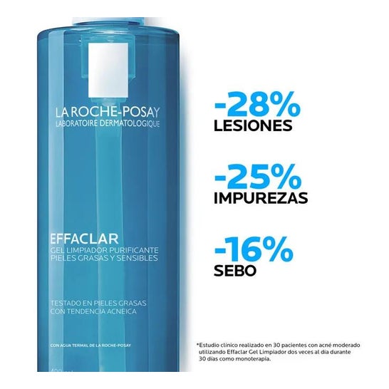 La Roche-Posay Effaclar+M Gel Limpiador Purificante 400ml La Roche-Posay Effaclar+M Gel Limpiador Purificante 400ml