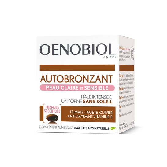 Oenobiol Autoabbronzante per la pelle CLair e Sensitive 30caps