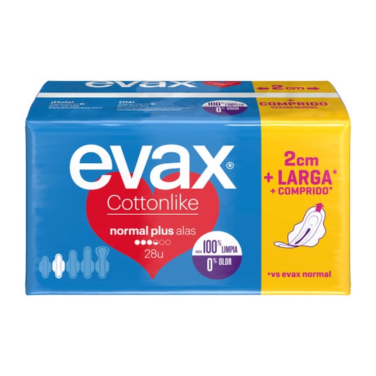 Evax Cottonlike Alas Normal Plus Compresa 28 Uds.