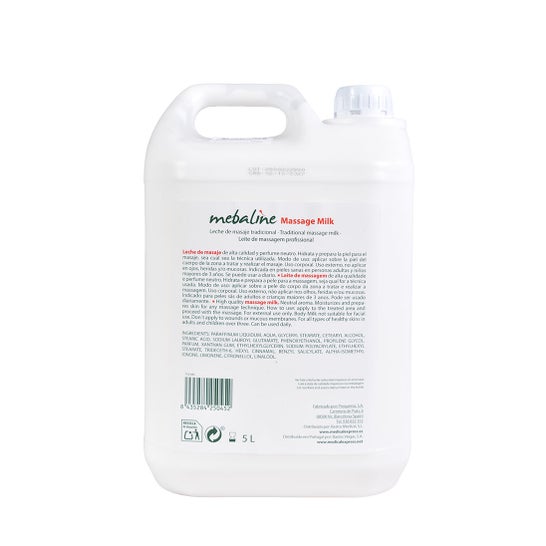 Mebaline Leche de Masaje Neutra 5 L
