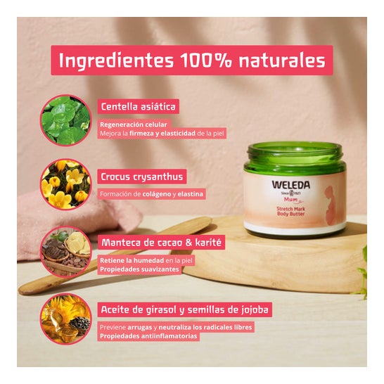 Weleda Mum Bálsamo de Masaje para Estrías 150 ml